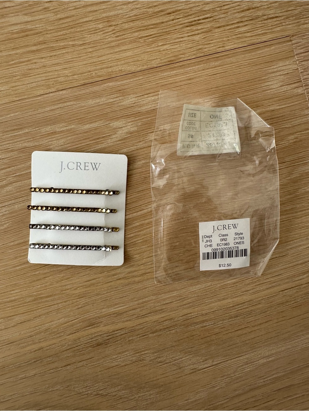 J. Crew - Mixed Gold and Silver Studded Hair Pins Set